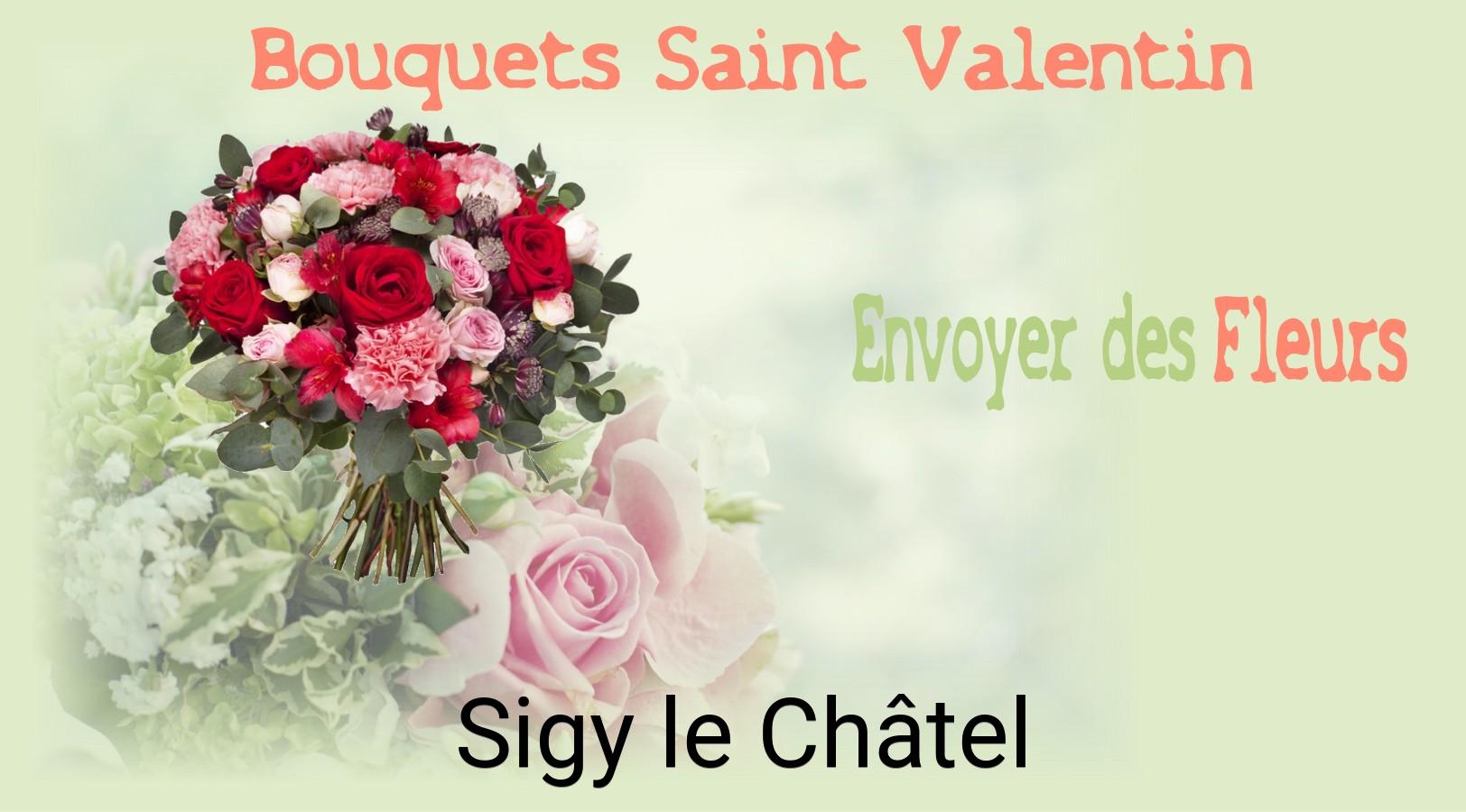 Roses de Saint-Valentin livrées à Sigy-le-Châtel